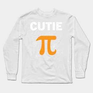 Happy Pi Day Mathematic Math Teacher Leopard Rainbow Long Sleeve T-Shirt